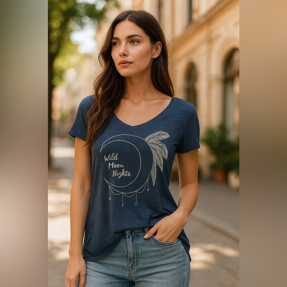 Project Social T Deep Blue Top